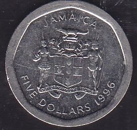 Jamaika 5 Dolar 1996