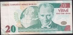 8.Emisyon 20 YTL C43 276859 Çok Temiz