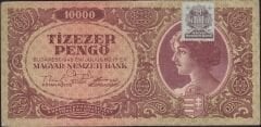 Macaristan 10.000 Pengo 1945 Çok Temiz+