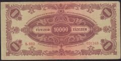 Macaristan 10.000 Pengo 1945 Çok Temiz+