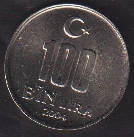 2004 Yılı 100 Bin Lira Çil