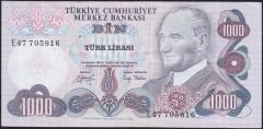 6.Emisyon 2.Tertip 1000 Lira E47 705816 Çok Çok Temiz