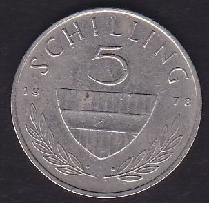 Avusturya 5 Şiling 1978