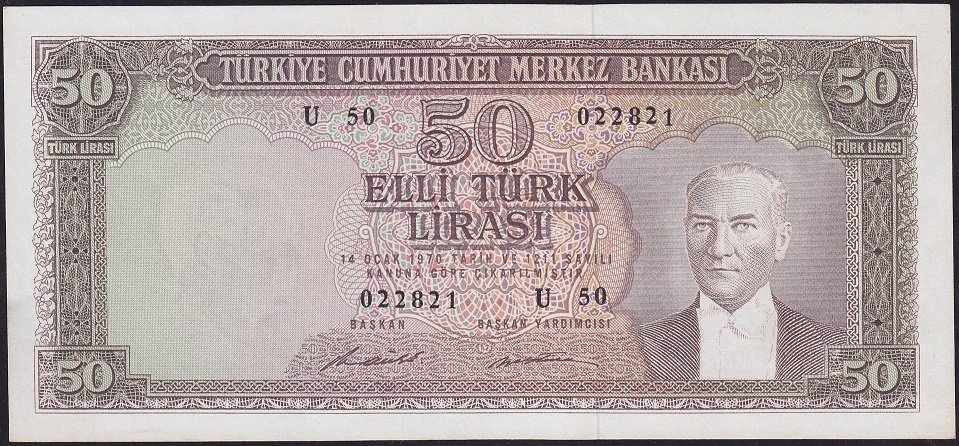 5.Emisyon 7.Tertip 50 Lira U50 022821 Çilaltı Çil