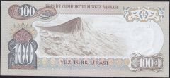 6.Emisyon 2.Tertip 100 Lira F33 374052 Çilaltı Çil