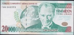 7.Emisyon 20 000 000 Lira I46 161573 Çil