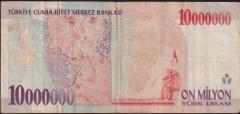 7.Emisyon 10 000 000 Lira B04 654988 Haliyle