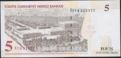 8.Emisyon 5 YTL A74 515777 Çil