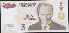 8.Emisyon 5 YTL A74 515777 Çil