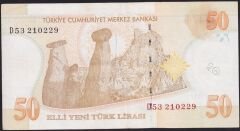 8.Emisyon 50 YTL D53 210229 Çok Temiz+