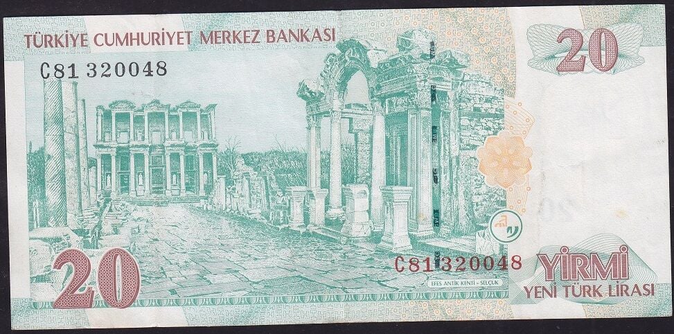 8.Emisyon 20 YTL C81 320048 Çok Temiz+