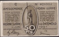 Almanya 50 Pfennig Notgeld 1921 Çil