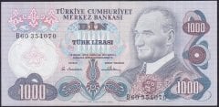 6.EMİSYON 1.TERTİP 1000 LİRA B60 354070 ÇÇT +
