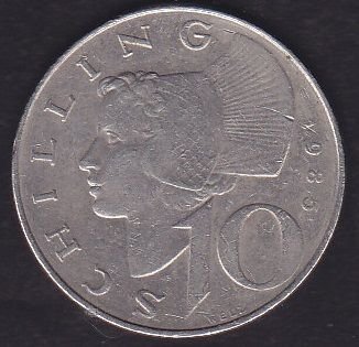 Avusturya 10 Şiling 1985