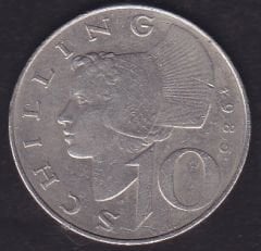 Avusturya 10 Şiling 1985