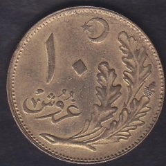 1926 YILI 10 KURUŞ ÇÇT ÇİLALTI eski para mezat
