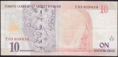 8.Emisyon 10 YTL E03 809434 Çok Temiz+