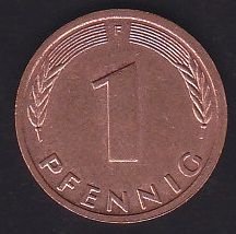 Almanya 1 Pfennig 1986 F