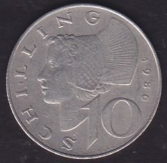 Avusturya 10 Şiling 1986