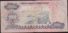 6.Emisyon 1.Tertip 1000 Lira B06 348101 Temiz