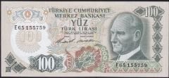 6.Emisyon 1.Tertip 100 Lira E65 155759 Çilaltı Çil