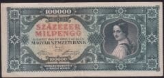 Macaristan 100.000 Pengo 1946 Çok Çok Temiz+