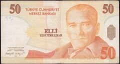 8.Emisyon 50 YTL D64 901931 Çok Temiz