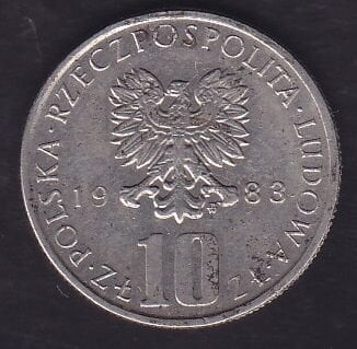 Polonya 10 Zloty 1983