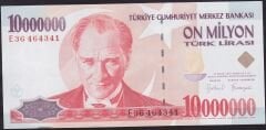 7.Emisyon 10000000 Lira E36 464341 Çilaltı