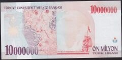 7.Emisyon 10000000 Lira E36 464341 Çilaltı