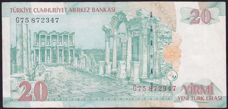 8.Emisyon 20 YTL G75 872347 Çok Temiz