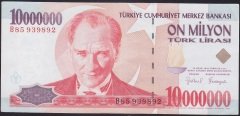 7.Emisyon 10 000 000 LİRA B85 939892 Ççt Çilaltı