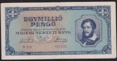 Macaristan 1.000.000 Pengo 1945 Çok Çok Temiz+