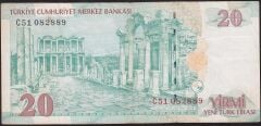 8.Emisyon 20 YTL C51 082889 Çok Temiz