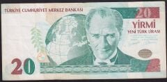 8.Emisyon 20 YTL C51 082889 Çok Temiz