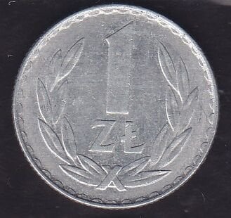 Polonya 1 Zloty 1977