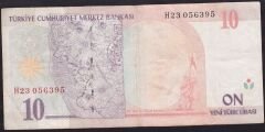 8.Emisyon 10 YTL H23 056395 Çok Temiz