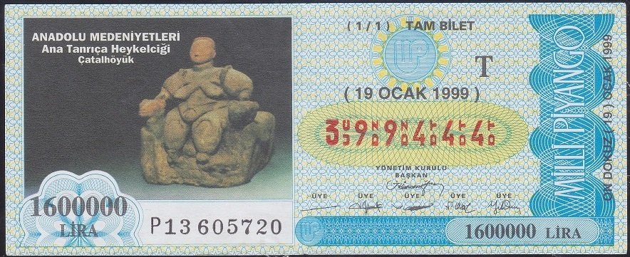 1999 19 Ocak Tam Bilet - T Serisi