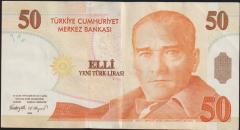 8.Emisyon 50 YTL E56 733293 Çok Çok Temiz - Çilaltı