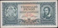 Macaristan 10.000.000 Pengo 1945 Çok Temiz+