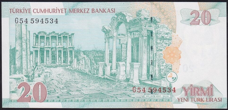 8.Emisyon 20 YTL G54 594534 Çil