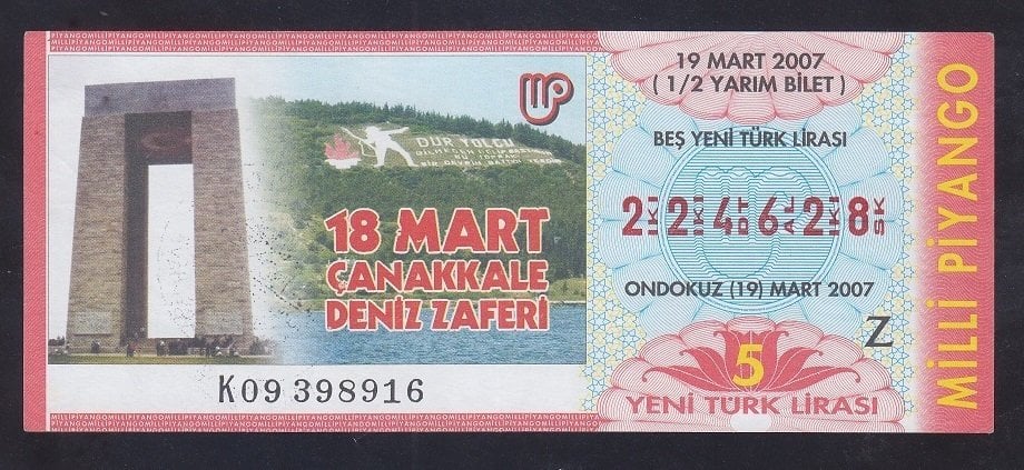 2007 19 MART YARIM BİLET