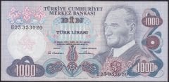 6.EMİSYON 1.TERTİP 1000 LİRA B25 353020 ÇÇT +