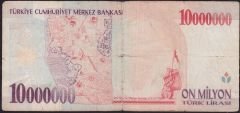 7.Emisyon 10 000 000 Lira E19 738532 Temiz