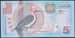 Suriname 5 Gulden 2000 Çil