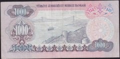 6.Emisyon 1.Tertip 1000 Lira A86 248504 Çok Temiz+