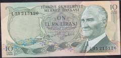 6.Emisyon 2.Tertip 10 Lira L35 215126 Çilaltı Çil