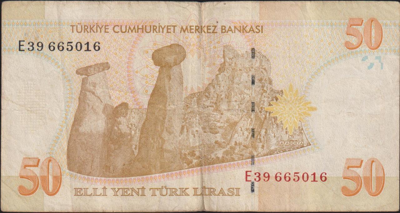 8.Emisyon 50 YTL E39 665016 Çok Temiz