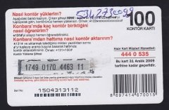 TURKCELL HAZIR KART 100 KONTÖR TURKCELL - İM SKT 2009