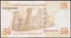 8.Emisyon 50 YTL D82 488148 Çok Temiz+